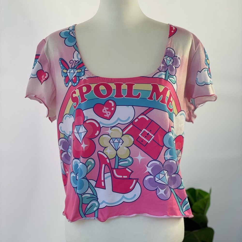 Sugar Thrillz “Spoil Me” Crop Top, size 3X